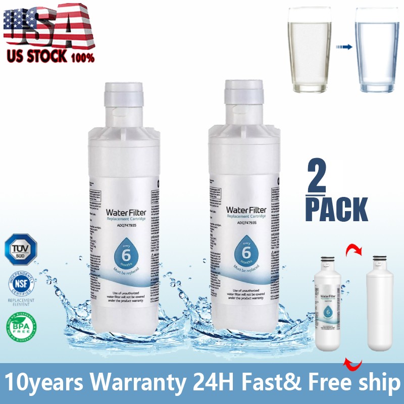 FOR LG LT1000P Refresh Refrigerator Ice Water Filter ADQ747935 GF-D706BSL 2X