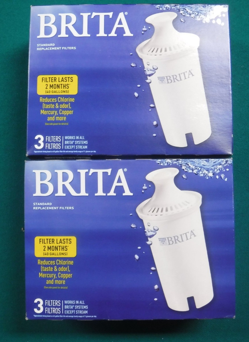 BRITA Standard Replacement Filters 2 Packs Total of 6 Filters