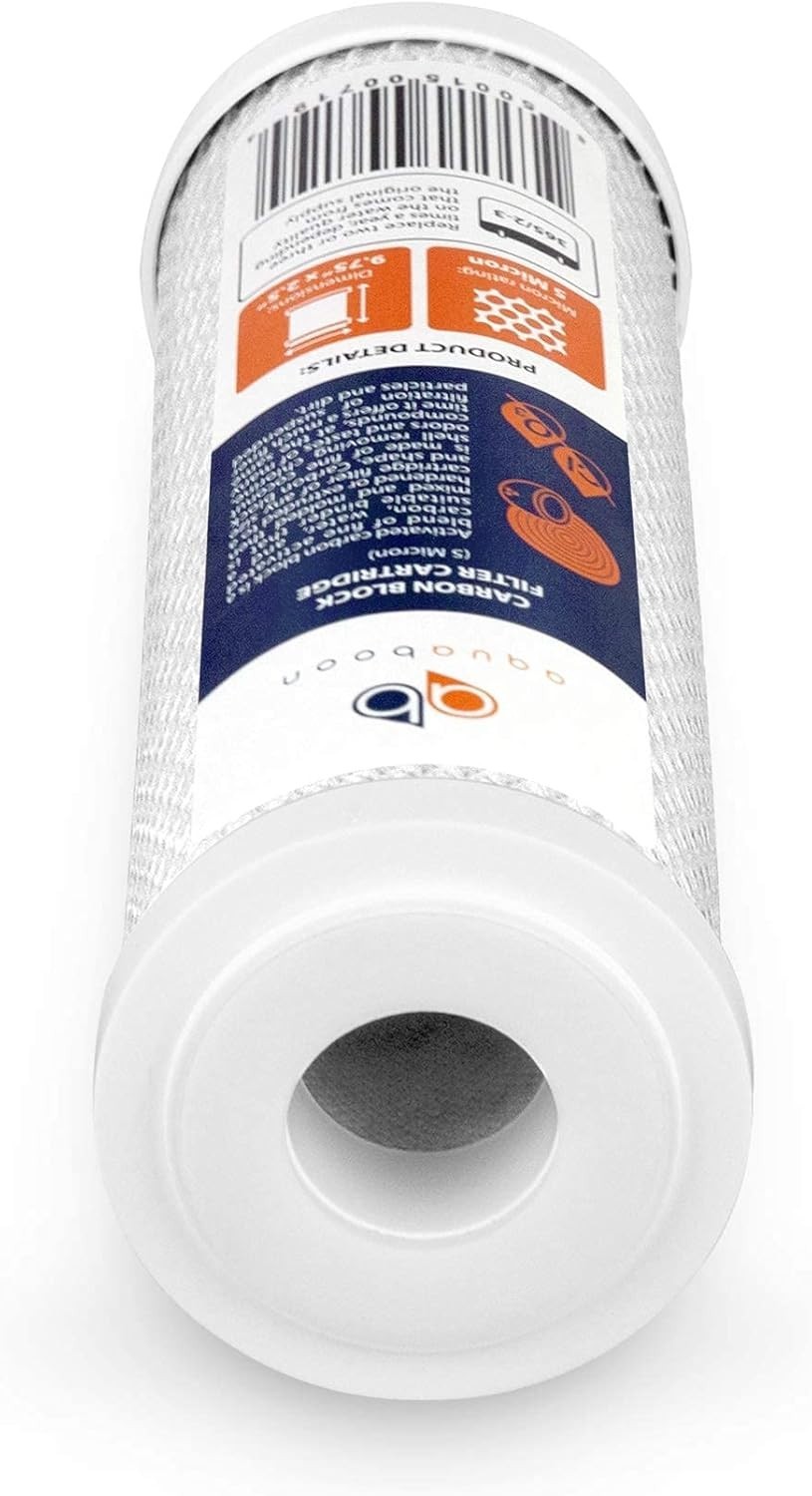 5 Micron Water Filter Cartridge Set of 3 – Removes Odors and Impurities