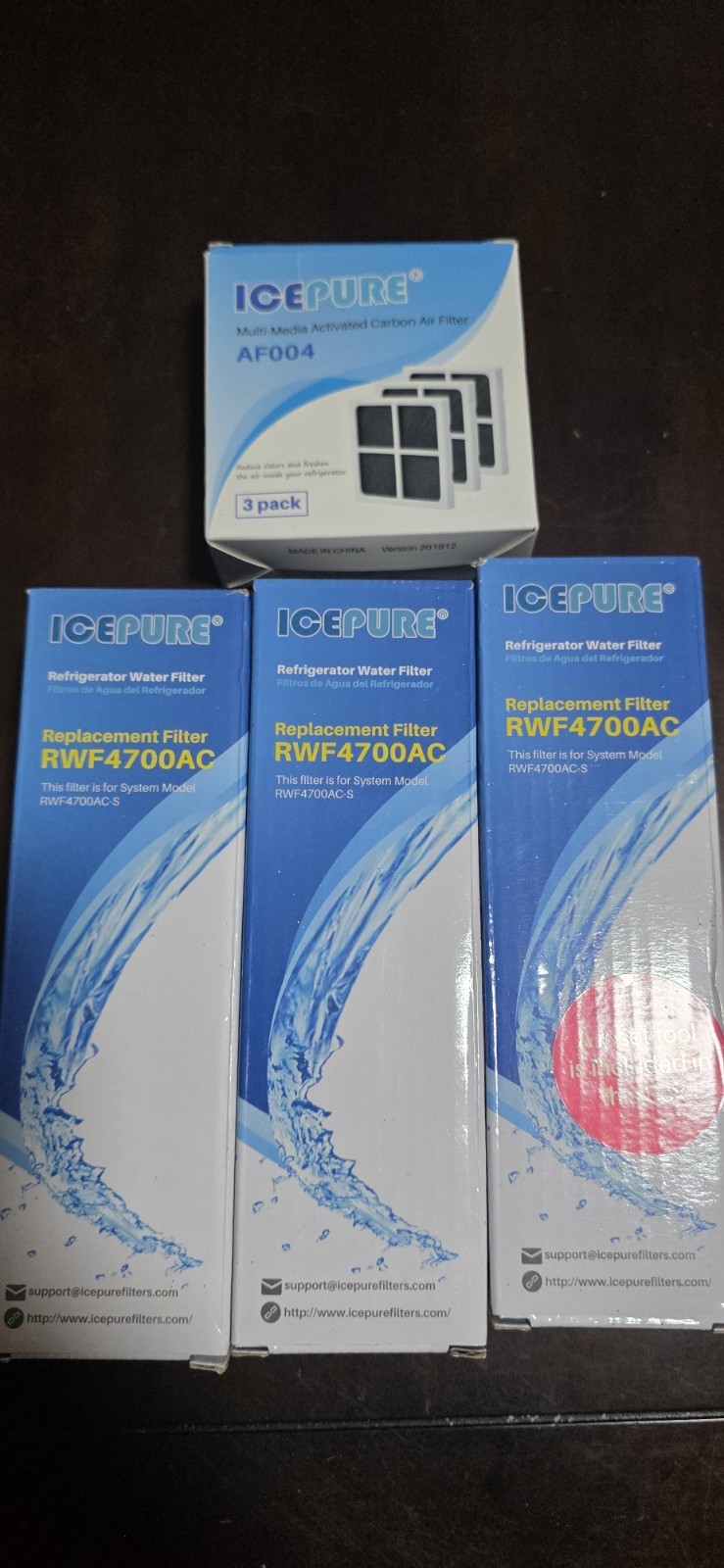 RWF4700AC Fit for LG LT1000P MDJ64844601 ADQ74793501 LT1000PC & Air Filter 3PACK