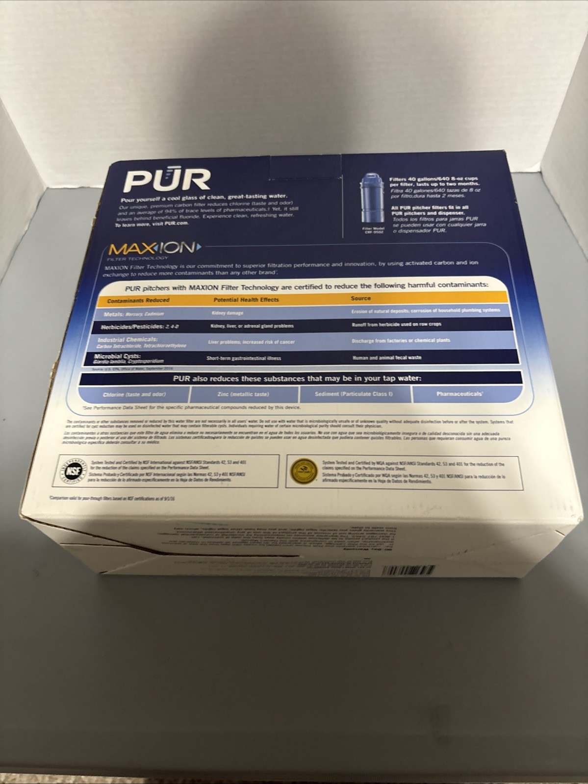 PUR 7cup Pitcher Filtration System -Blue/White Open Box