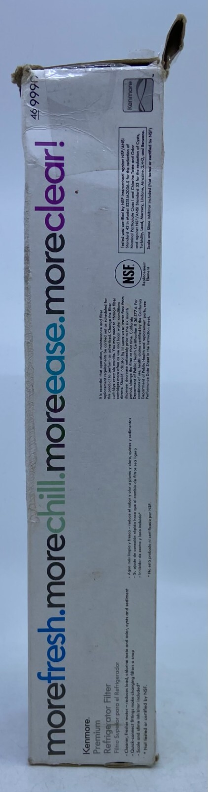Kenmore Clear Premium Refrigerator Filter Replacement 469990 NEW OPEN BOX