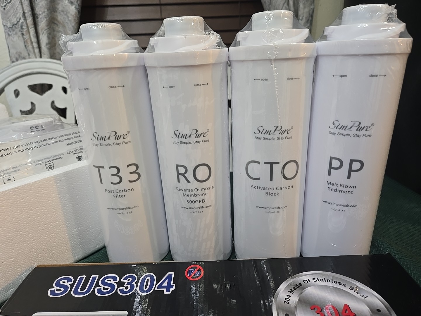 WP2-400 GPD 8 Stage Reverse Osmosis Alkaline pH+ Water Filter System Purifier