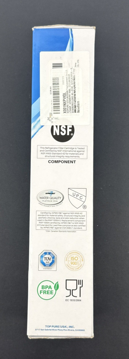 NEW SEALED IcePure RWF1000A Water Filter LG LT600P Kenmore 9990 FREE SHIP