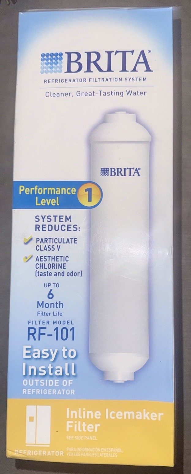 Brita Universal Inline Refrigerator Ice Maker Filter #RF-101 Factory~New Sealed