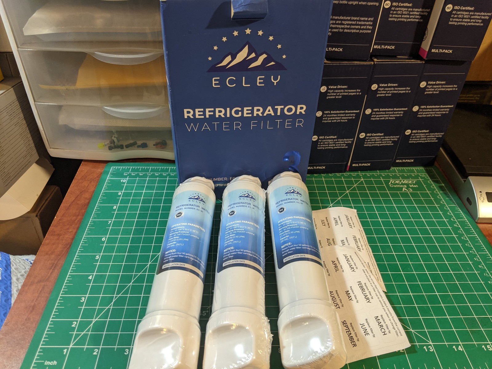 Ecley EC-01 Replaces Frigidaire EPTWFU01 Refrigerator Water Filter
