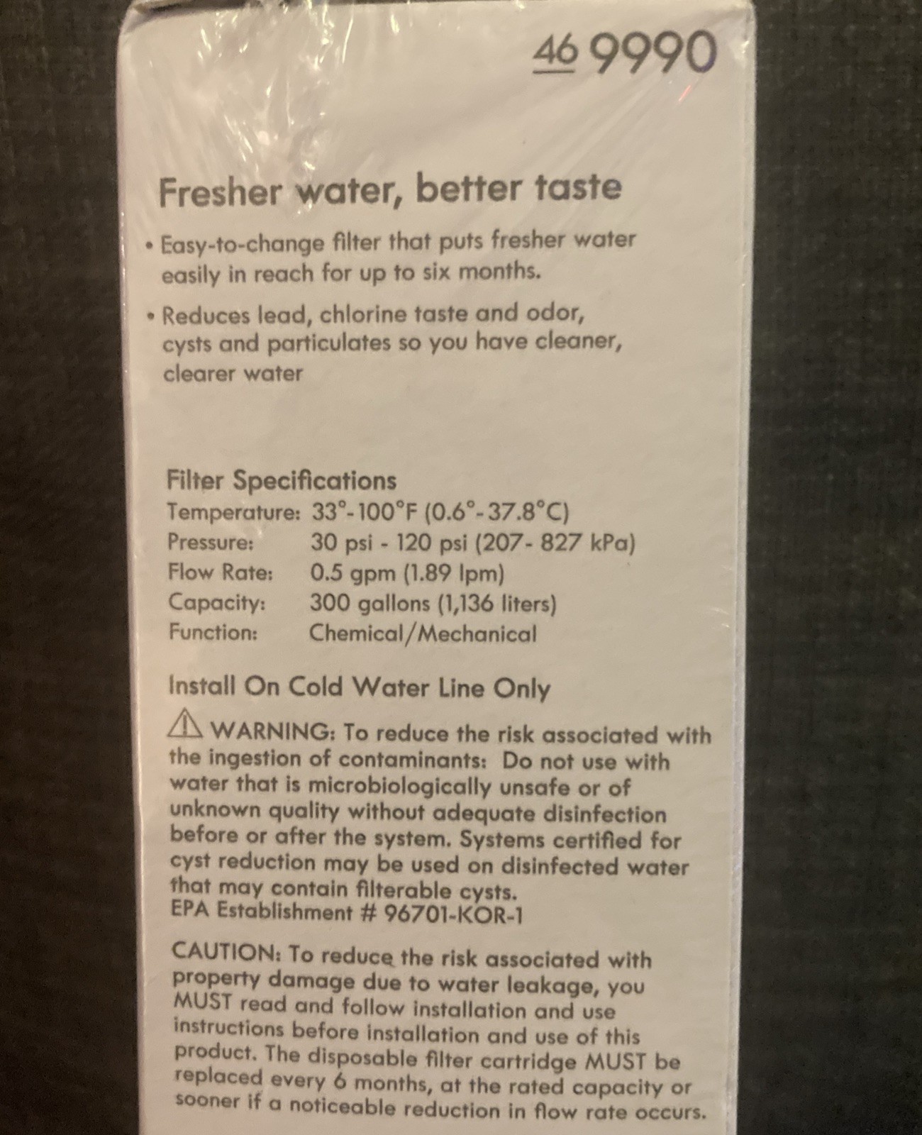 Kenmore 9990 Refrigerator Water Filter