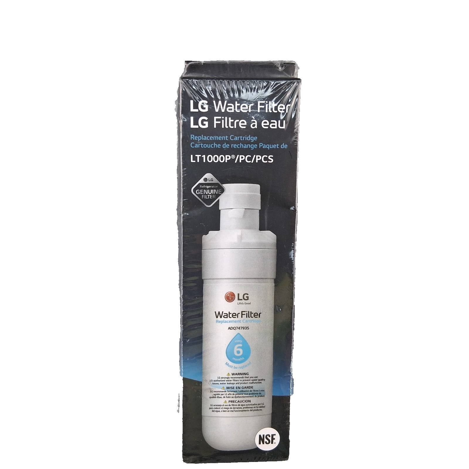 LG Water Filter LT1000P/PC/PCS Replacement Cartridge ADQ74793S