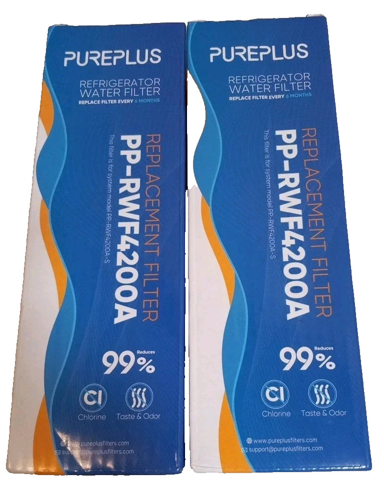 (2) Count PUREPLUS Replacement Refrigerator Water Filters PP-RWF4200A SEALED