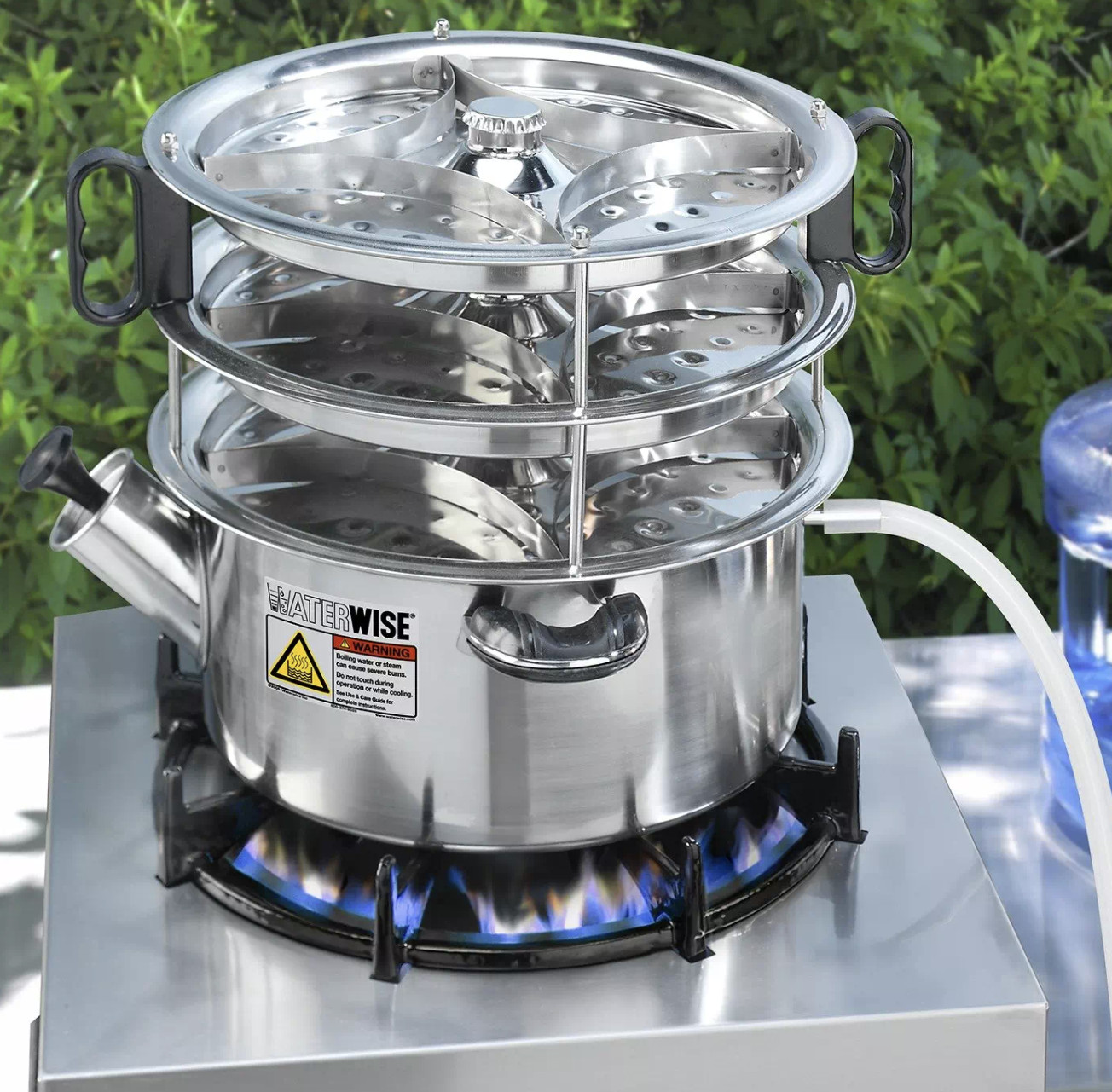 Waterwise 1600 Non Electric Water Distiller Purifier Stainless Steel NIB