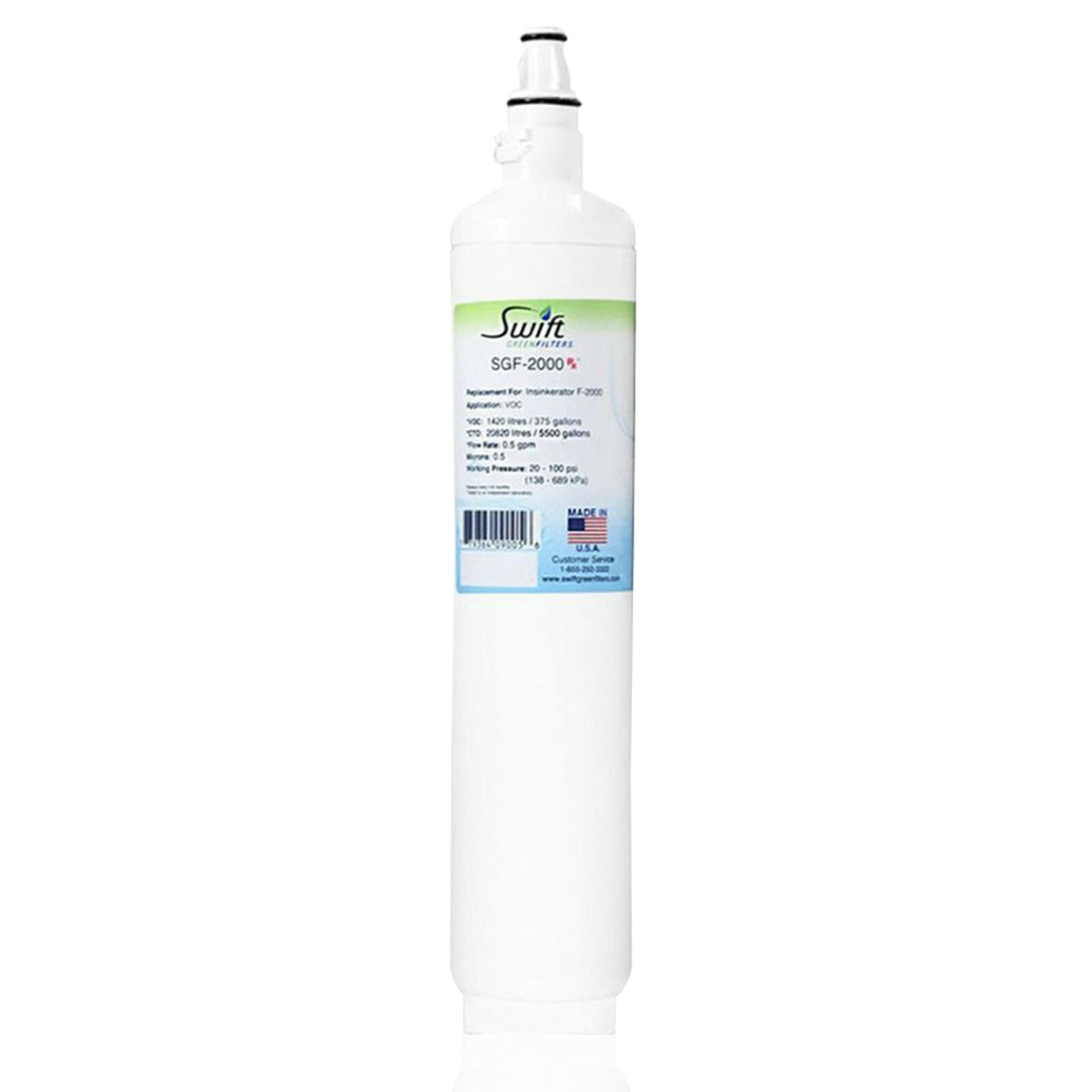 Replacement for Insinkerator F-2000 Water Filter by Swift Green Filters SGF-2000