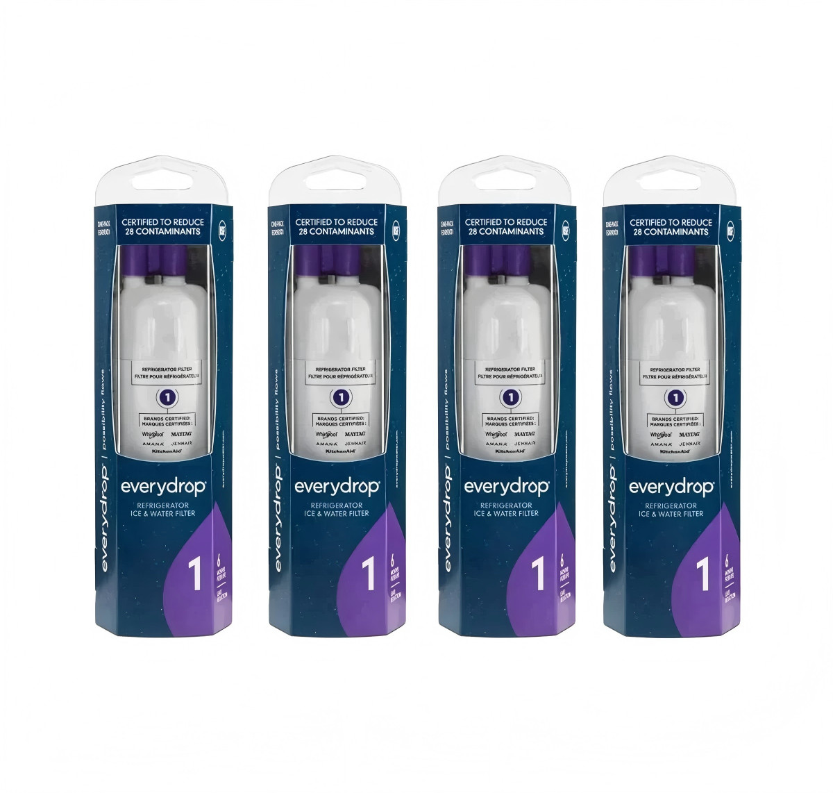 4 Pack W102952370A EDR12RXD1 Filter21 9081 Refrigerator Ice Replacement|IN Stock