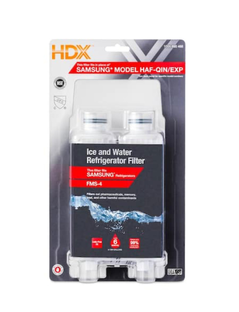 HDX FMS-4 Premium Refrigerator Water Filter Replacement Fits Samsung HAF-QIN/EXP