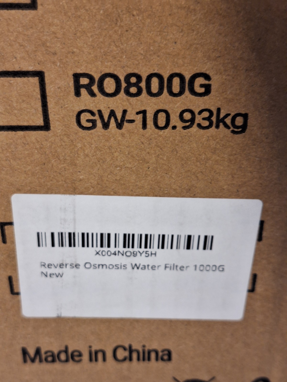 Ecoviva 1000GPD Under Sink Reverse Osmosis Water Filter Filtration System