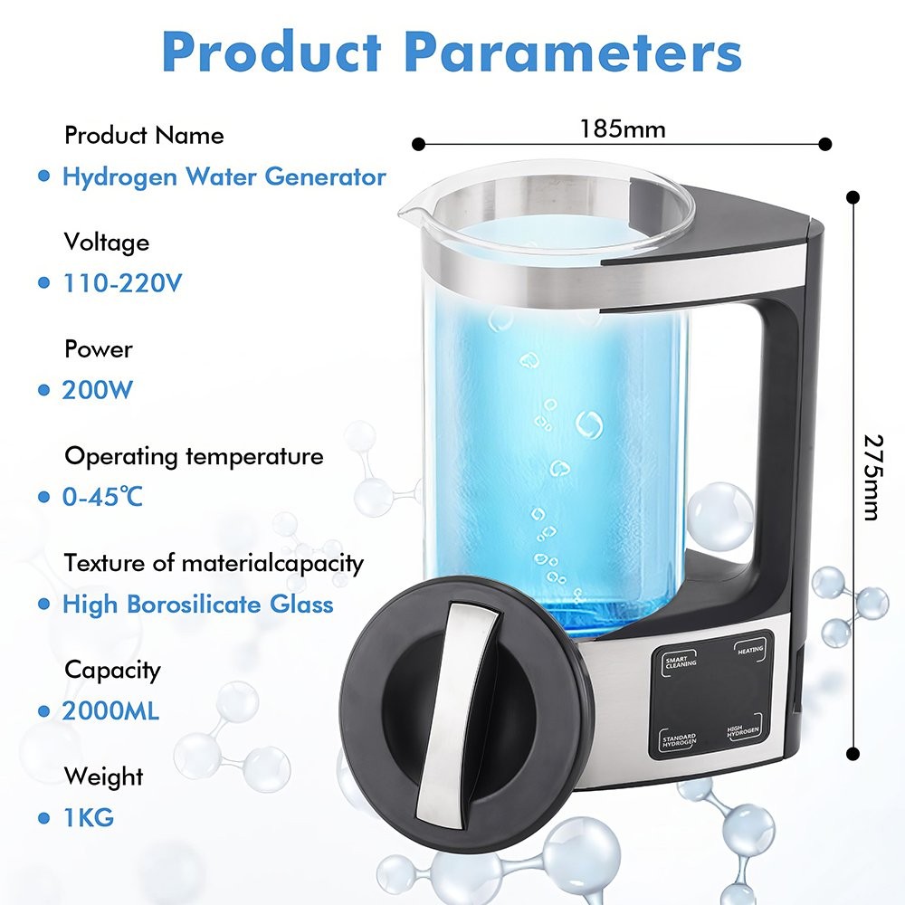 Water Kettle Electric Hydrogen Water Ionizer Generator Machine Water Generator