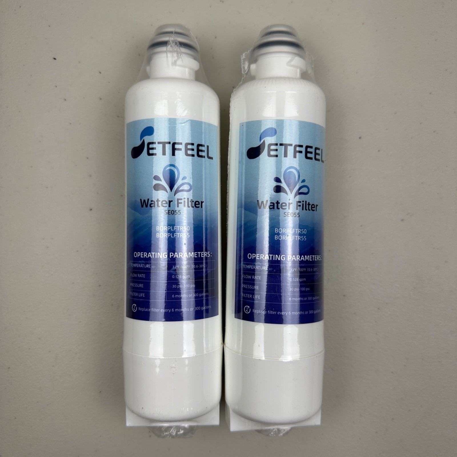 2 PACK SETFEEL 11032531 SE055 Water Filter For Bosch Ultra-Clarity BORPLFTR55