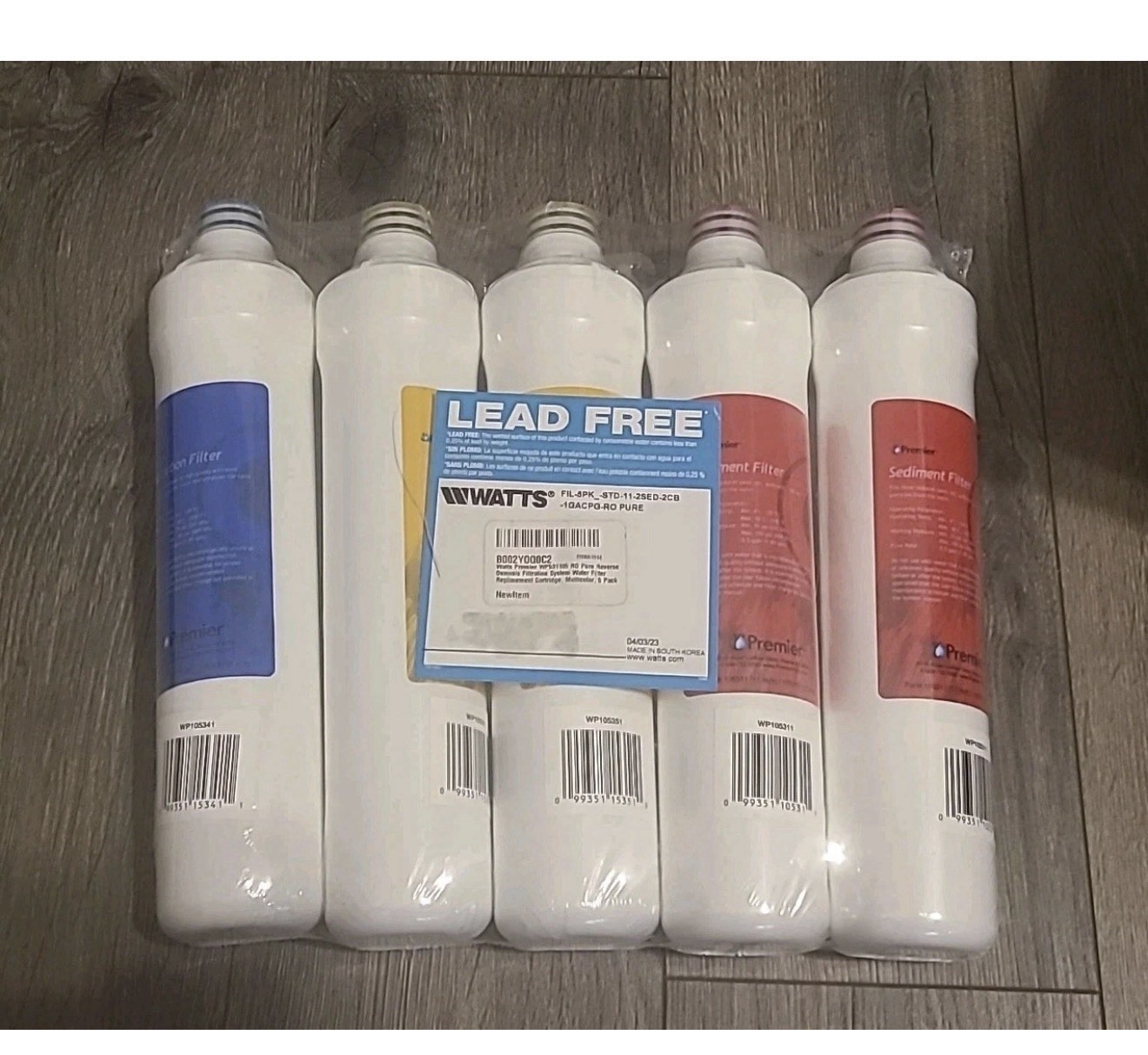 Watts Premier Annual RO Pure 5-Pack Filtration Kit for Pure Plus/Zero Pure Plus-