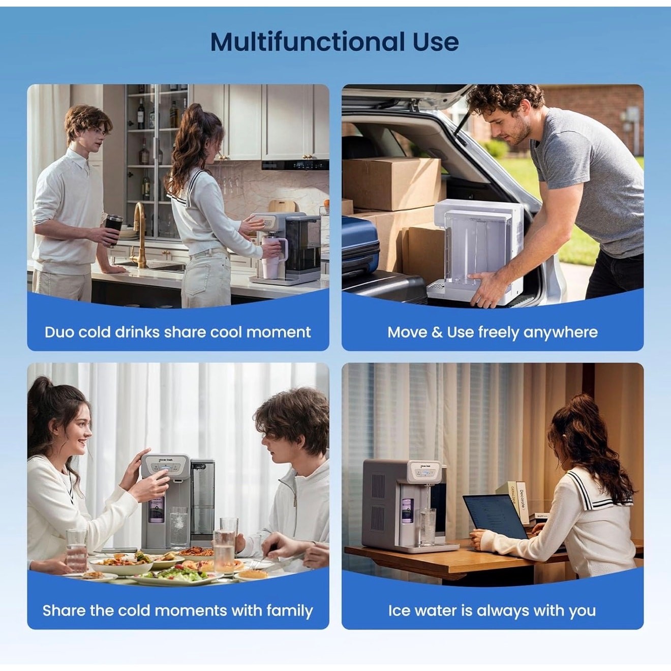 GLACIER FRESH C03 Coolon Countertop Cold Water Purifier Zero Wastewater System