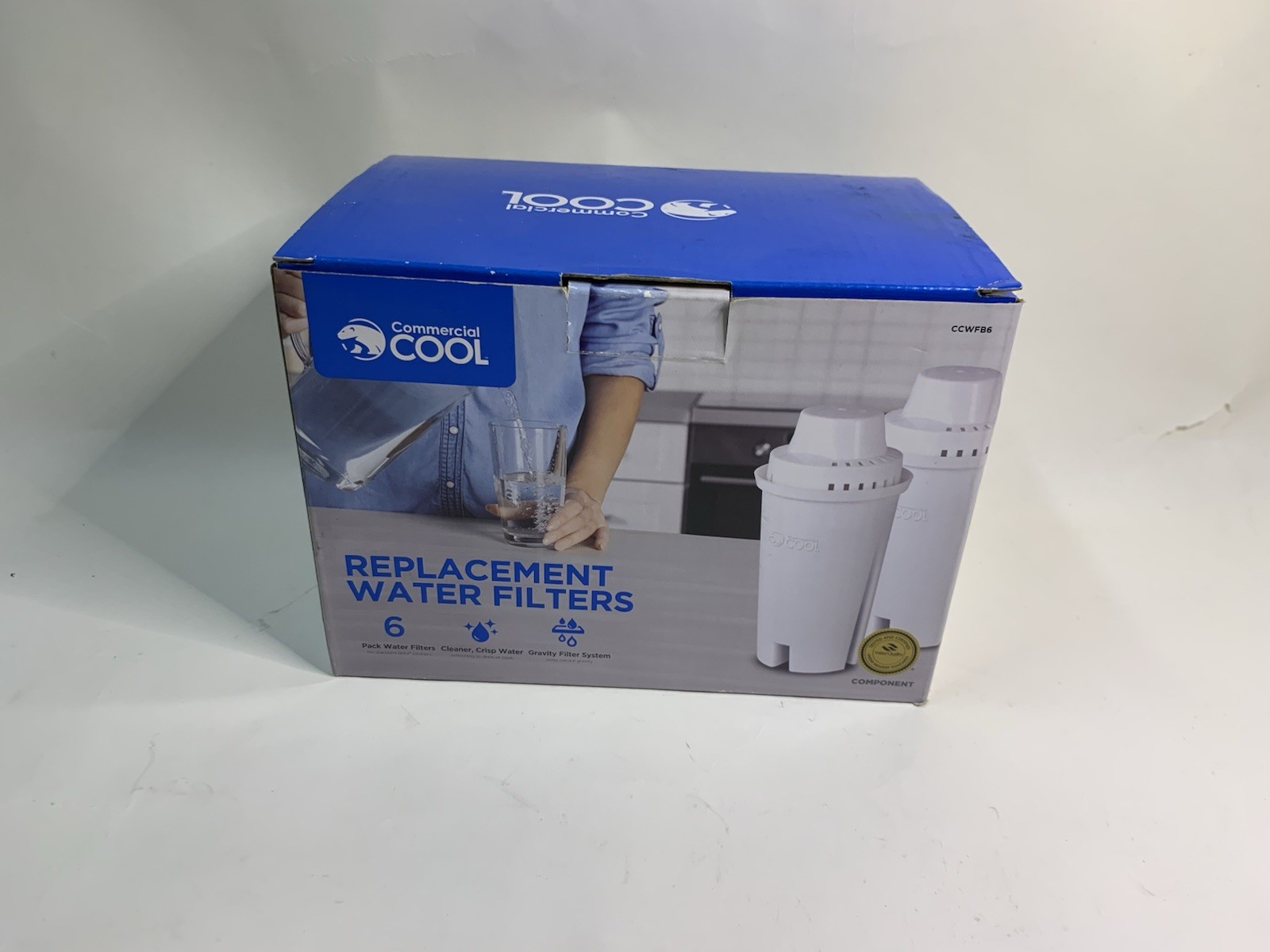 Commercial Cool CCWFB6 Replacement Water Filter Open Box 6 Pack