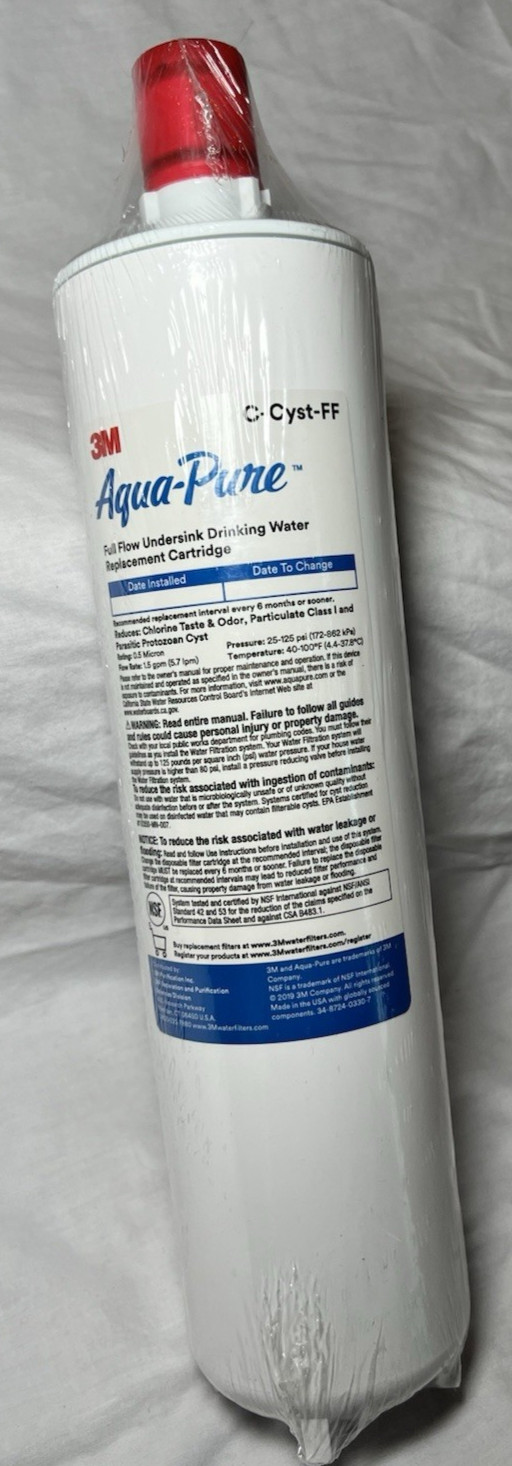 3M Aqua-Pure C-Cyst-FF Cysts Scale Reduction Carbon Water Filter Cartridge