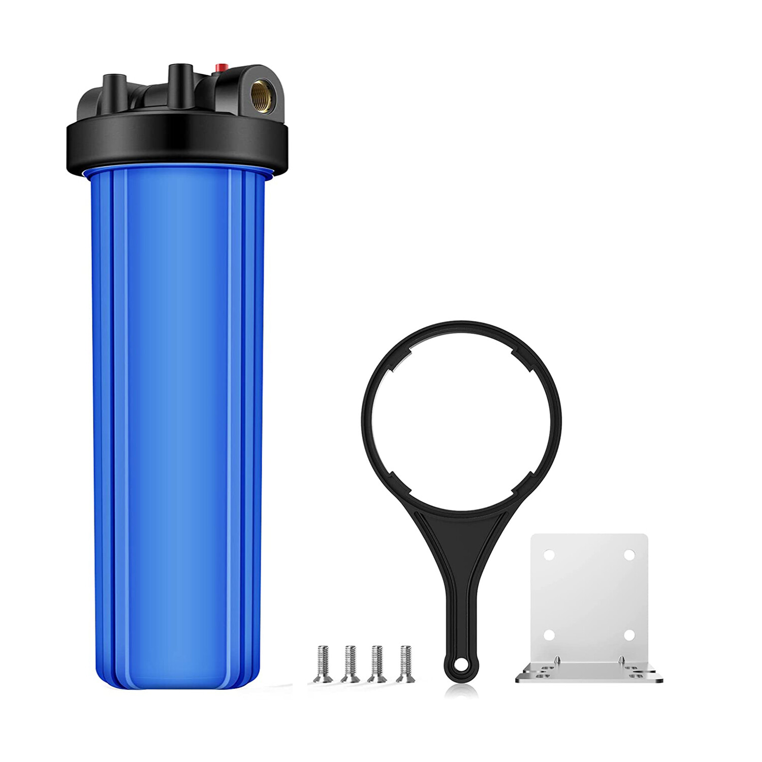 Big Blue Whole House Water Filter Housing System 20″ x4.5″ CTO Carbon Filtration