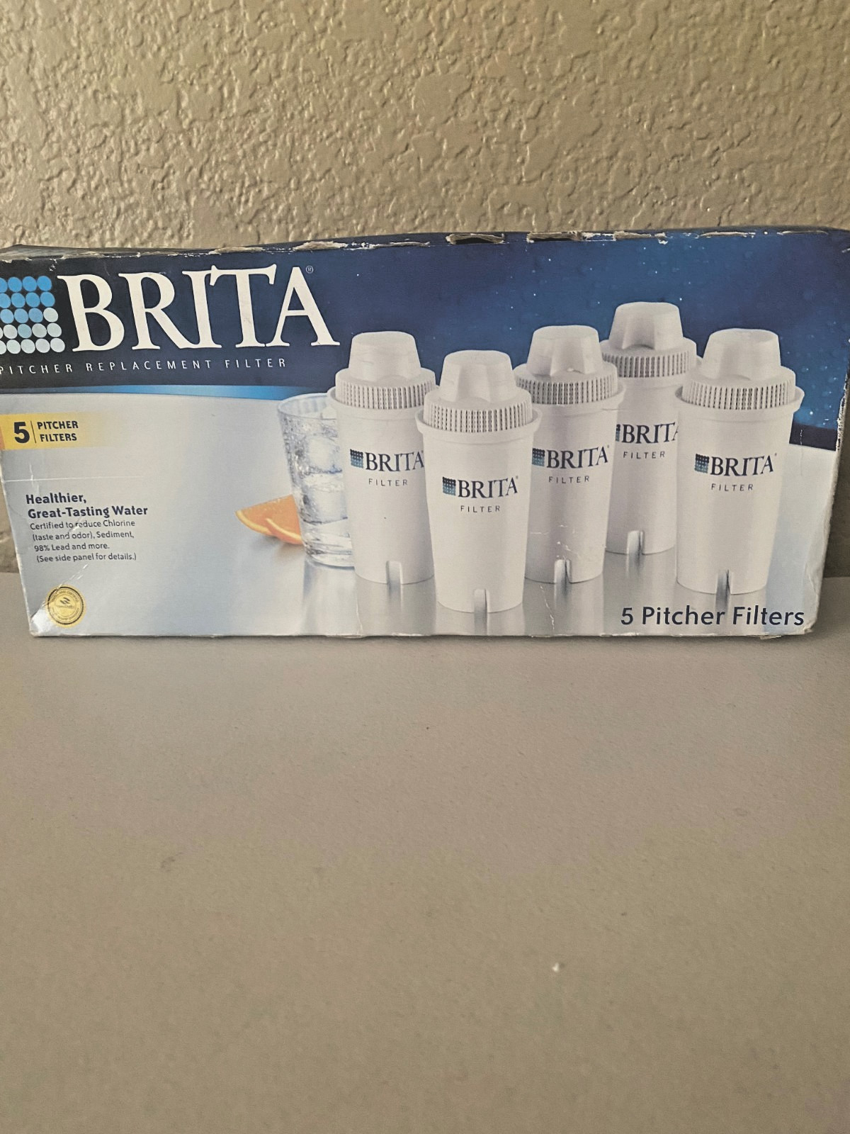 Brita 5 Pack Pitcher Standard Replacement Filters New Sealed Unopened