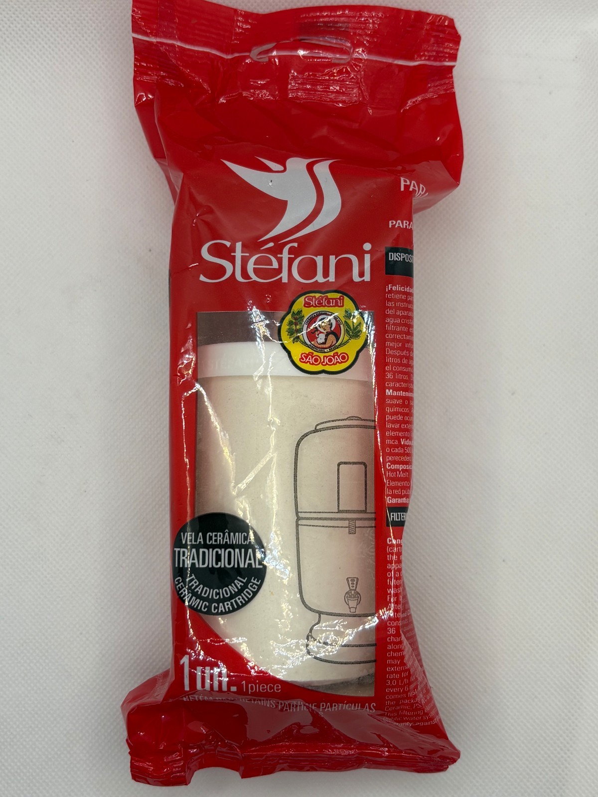 Stefani Traditional Ceramic Water Filter Replacement Candle Gravity Clay Filters