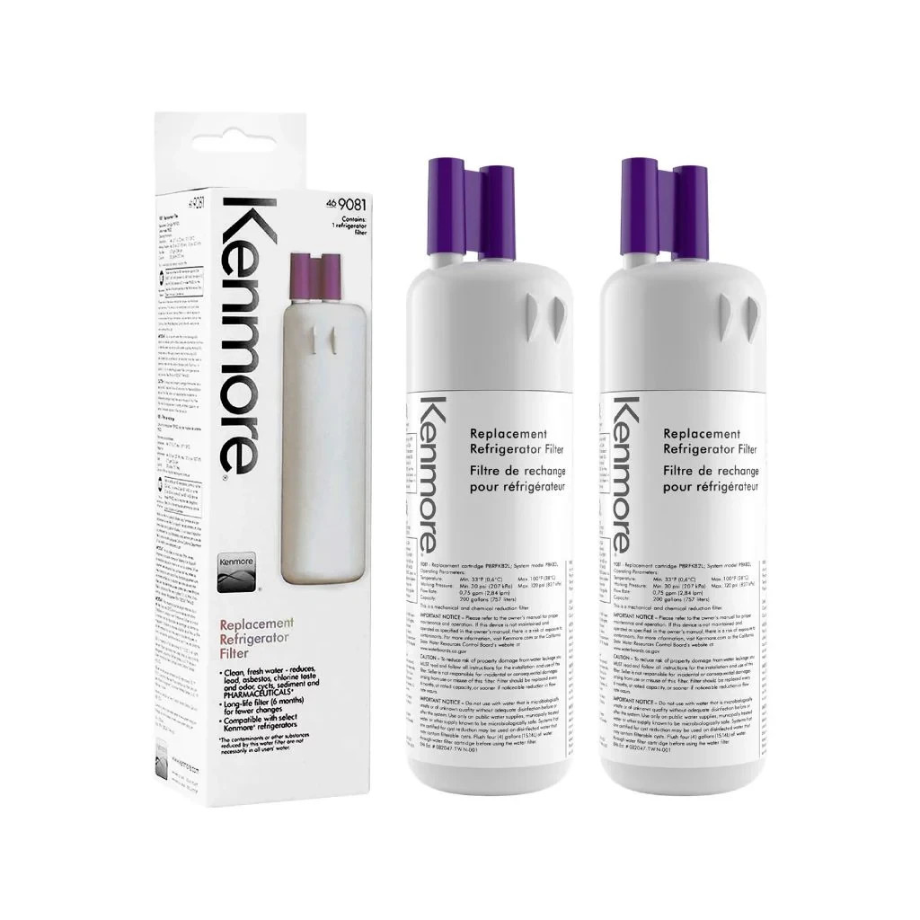 2 Pack 9081 Kenmore 469081 46-9930 Refrigerator &Water Filter New Free Shipping