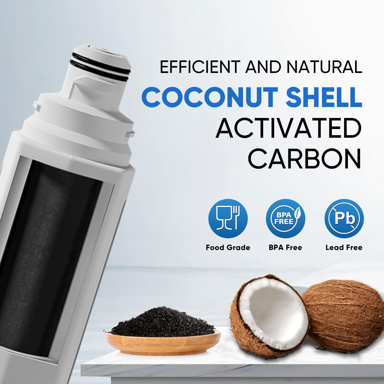 PUREPLUS DA97-17376B Refrigerator Water Filter Compatible with Samsung, 1-Pack