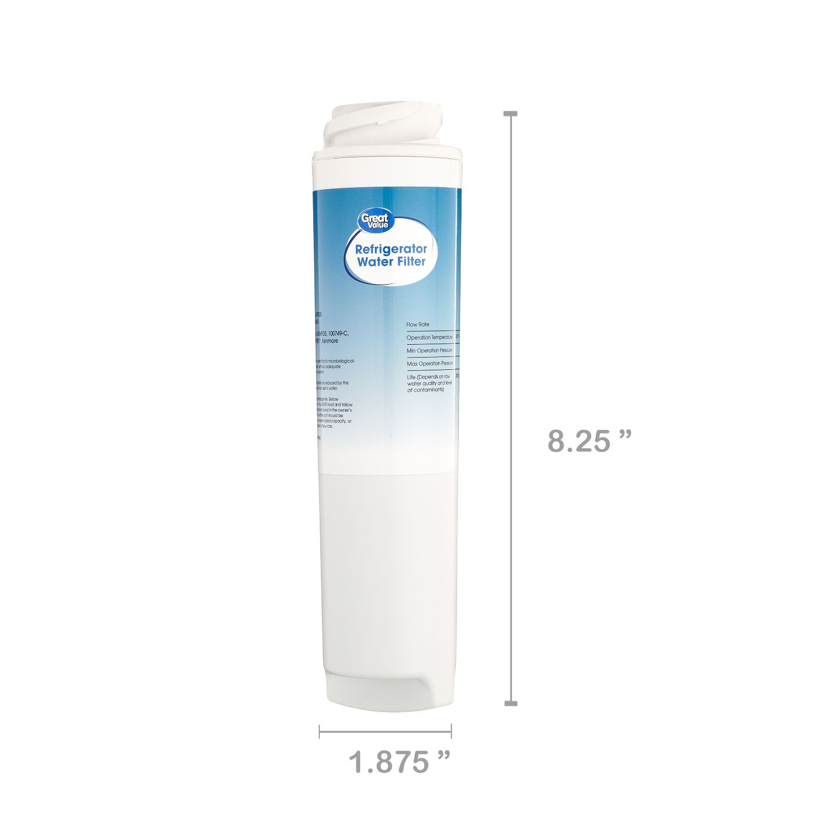 Great Value Refrigerator Replacement Water Filter for GE GSWF & Kenmore 46-9914