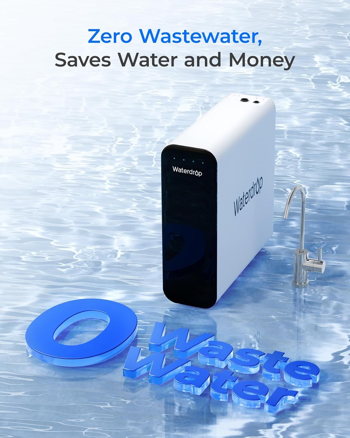 Waterdrop TSU 0.01μm Ultra-Filtration Under Sink Water Filter System