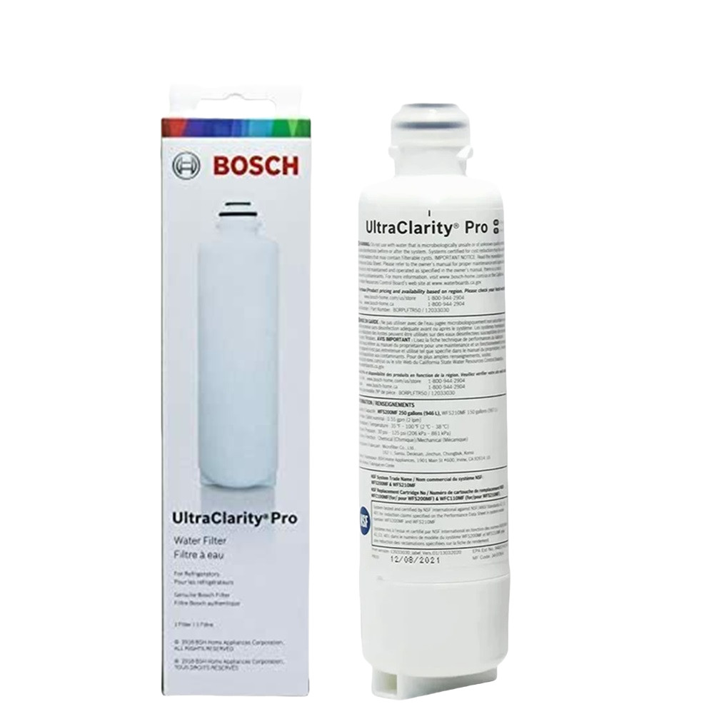1 PACK Bosch Ultra Clarity Pro BORPLFTR50 Water Filter White #WFS200MF/WFS210MF