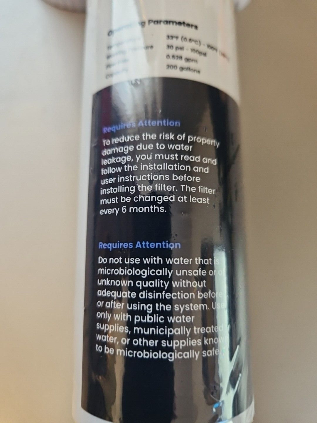 GLACIER FRESH GF-XWF Refrigerator Water Filter Replacement for GE XWF New