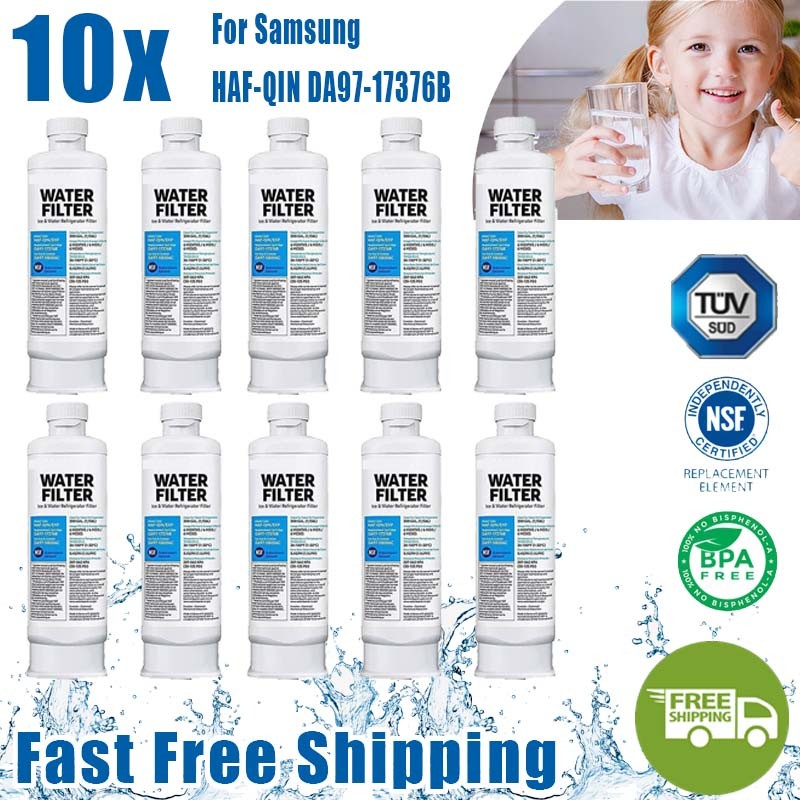 10PCS For Samsung DA97-17376B HAF-QIN/EXP REFRIGERATOR Water Filter Replace USA