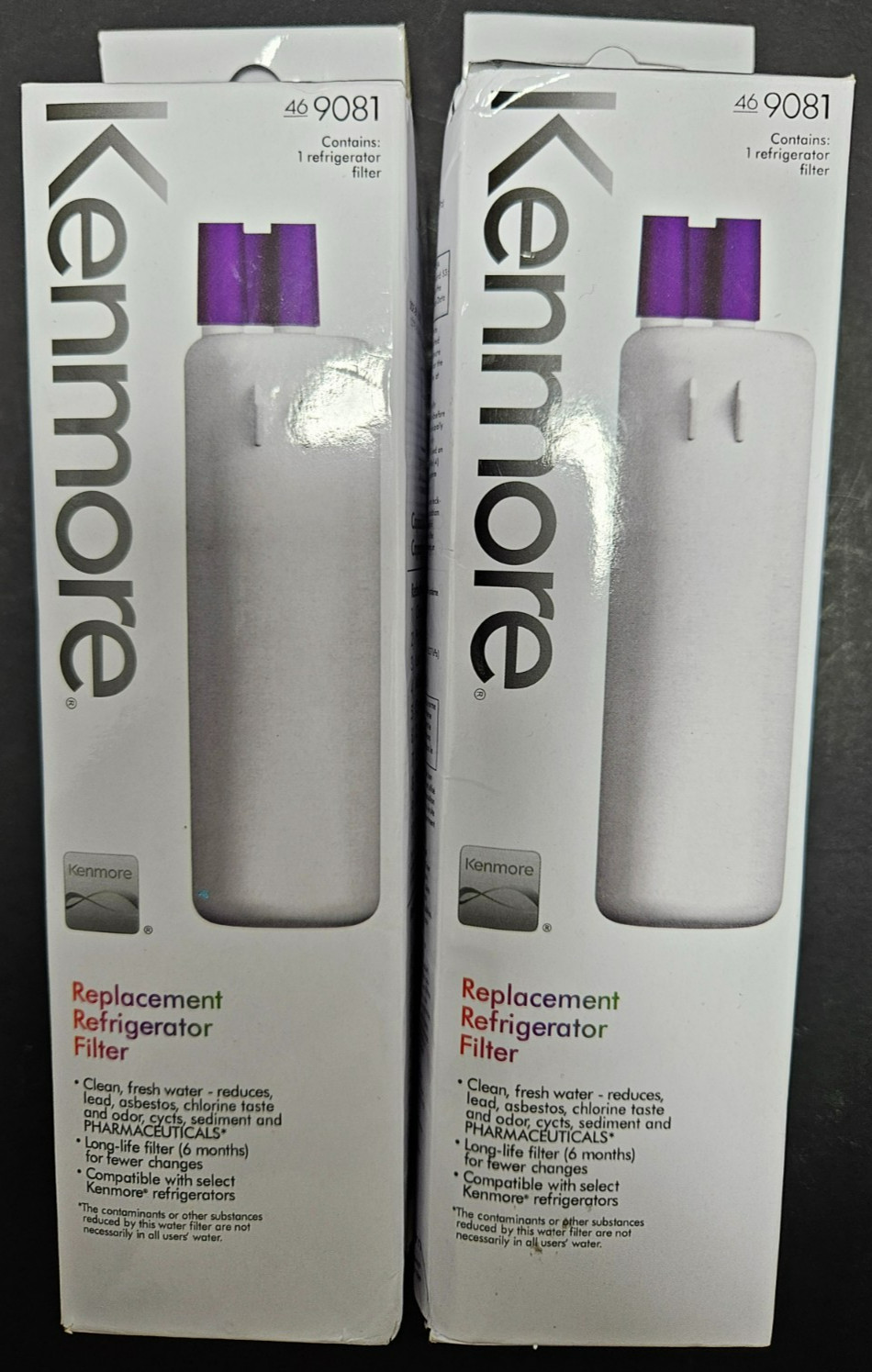 Two -469081 Kenmore Refrigerator Water Filters Sealed US New