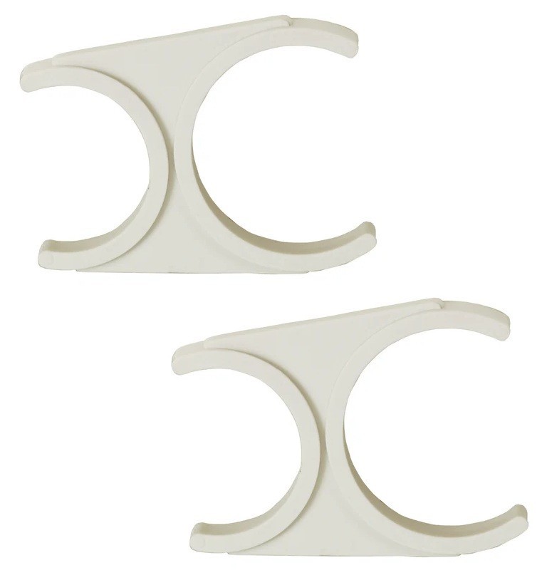 Double Clip 2.5 Inch x 2″ for RO Membrane Housing & Inline Post Filter Clips 2pk
