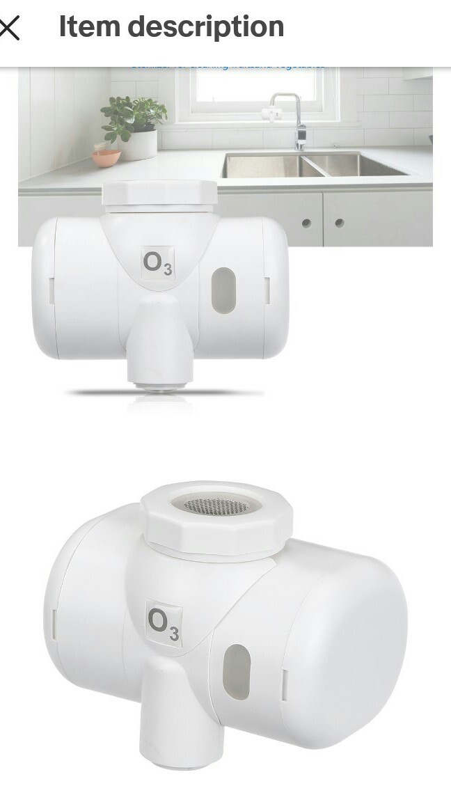 O3 Brand Water Sanitation System! (Attaches Right onto Sink Faucets!!)self power