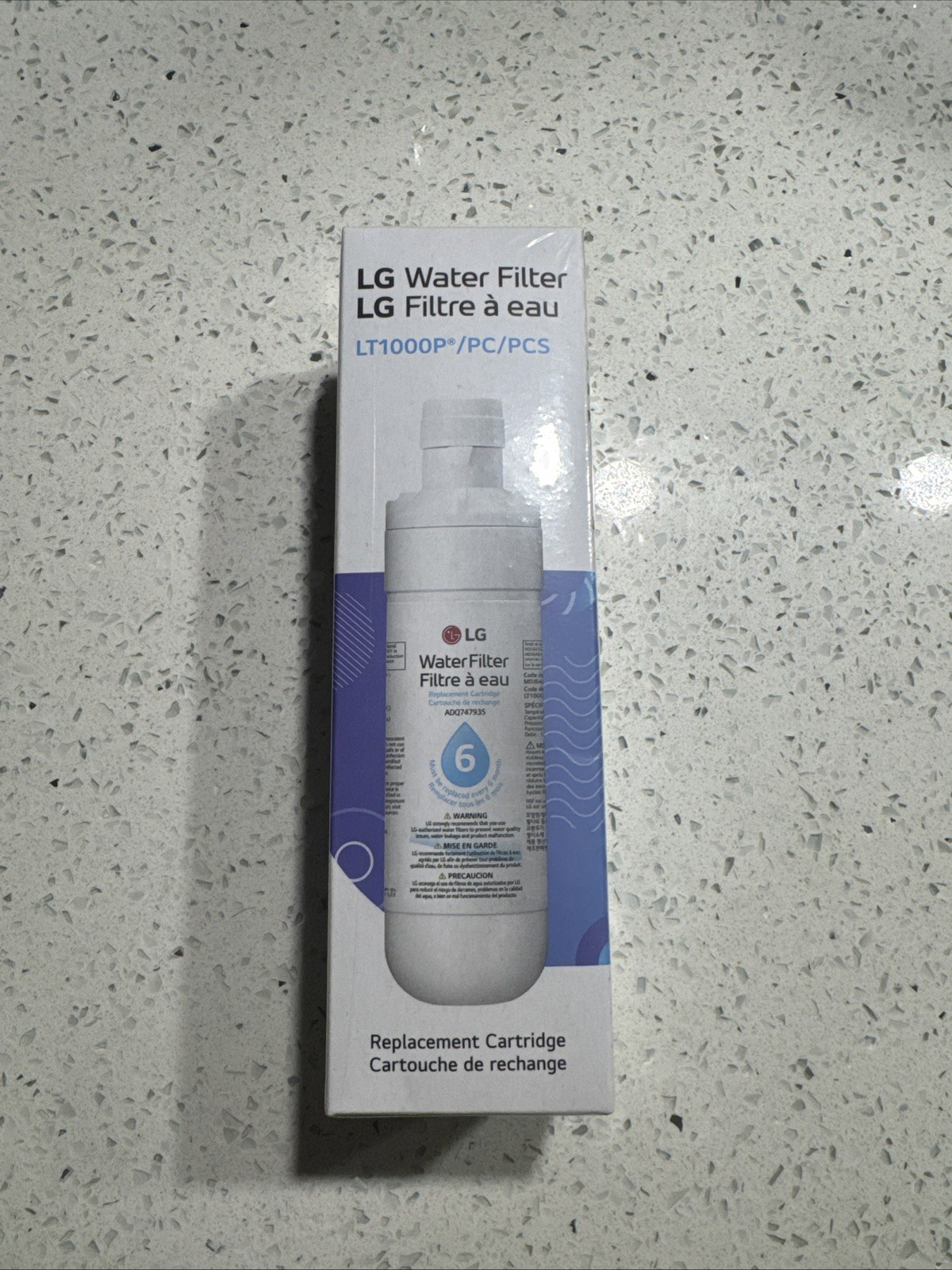 Genuine LG LT1000P Water Filter Replacement Cartridge LT1000PC/PCS New & Sealed