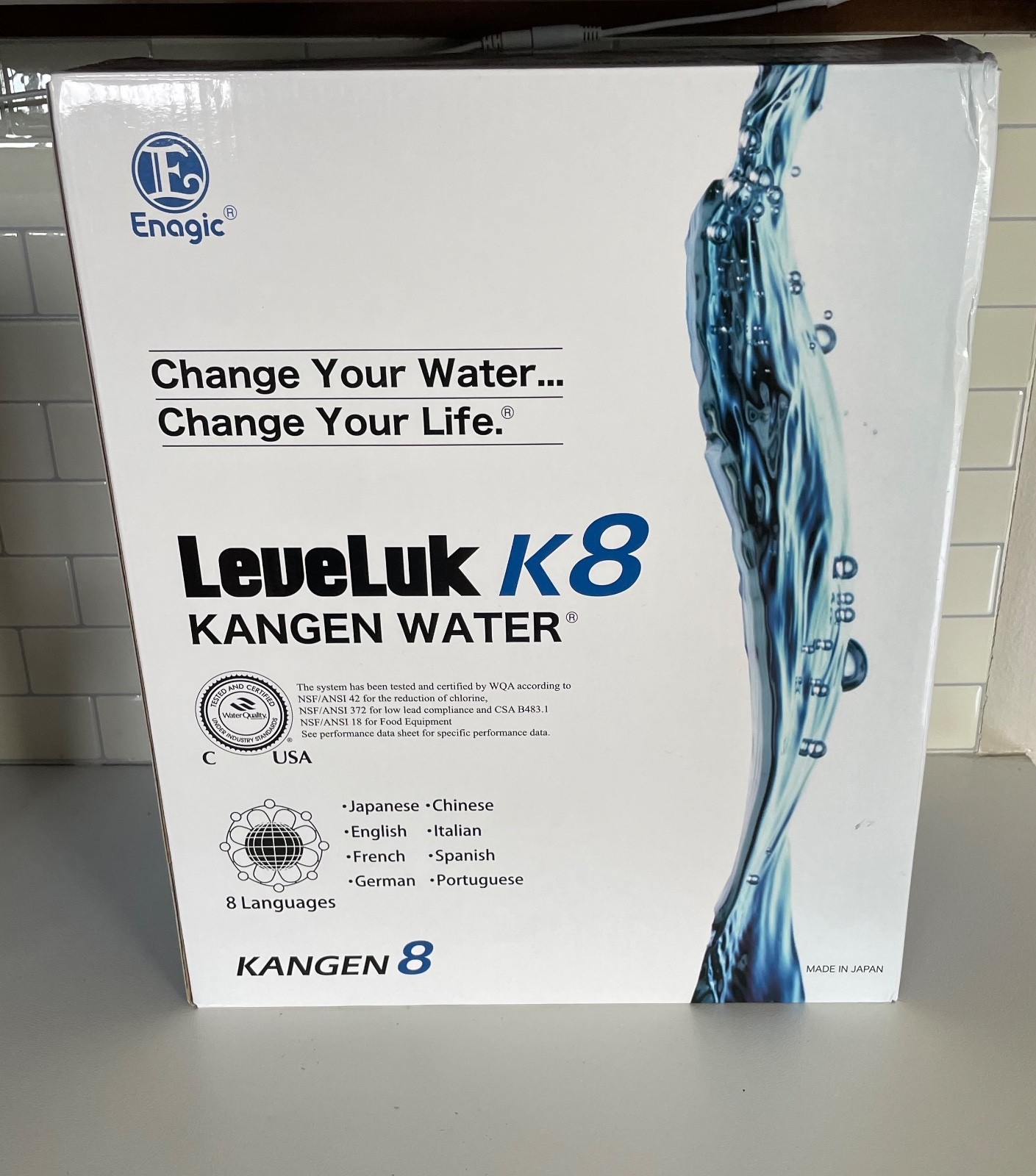 Enagic LeveLuk K8 KANGEN WATER Alkaline Filtration Ionizer Machine *WORKS WELL