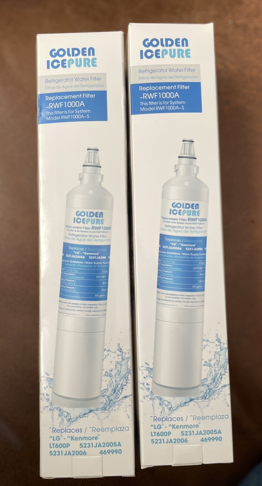 2 ICEPURE RWF1000A Water Filter LT600P 5231JA2005A 5231JA2006 469990 KenmoreLG