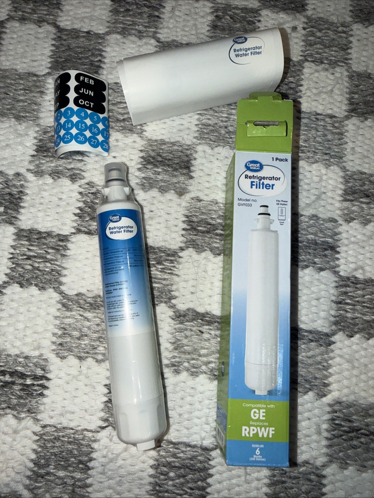 Great Value Replacement Refrigerator Water Filter GE RPWF Sealed NEW