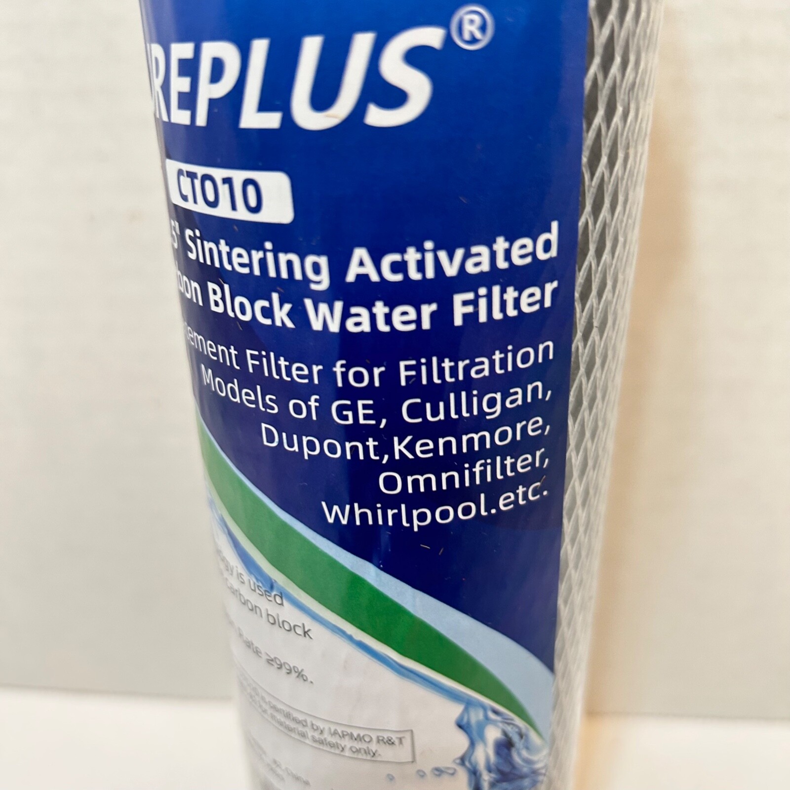 PurePlus CT010 Sintering Activated Carbon Block Water Filter 10 x 2.5″ New