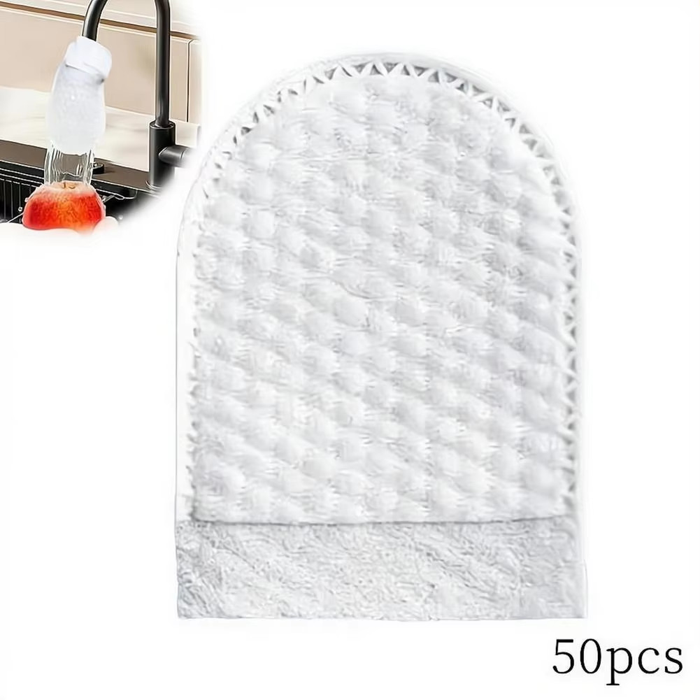 100PCS Cotton Filter Bag For Faucet, DIY Faucet Filter Cotton Bags Water Filters
