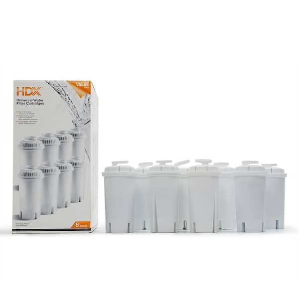 HDX Water Pitcher Replacement Water Filter Cartridges BPA Free (8-Pk) BRITA