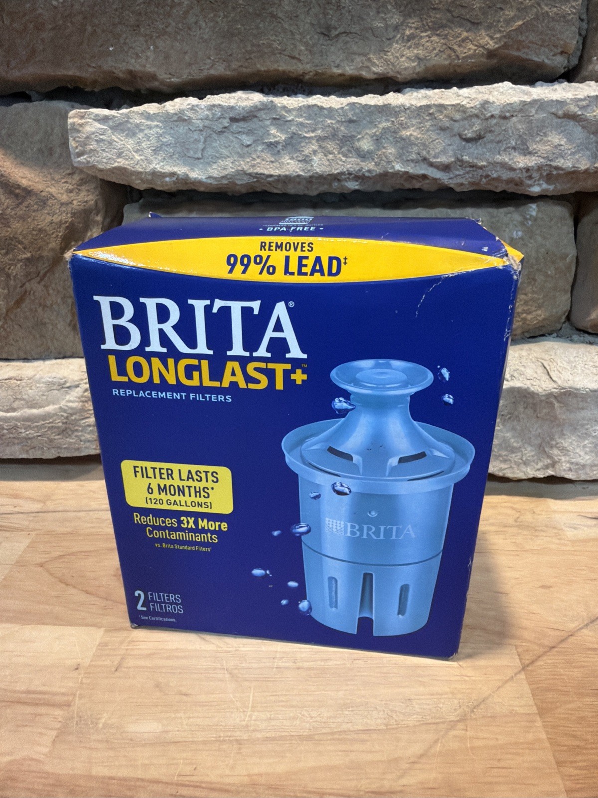 Brita Longlast Plus Replacement Filters for Pitchers Dispensers – 2 Count