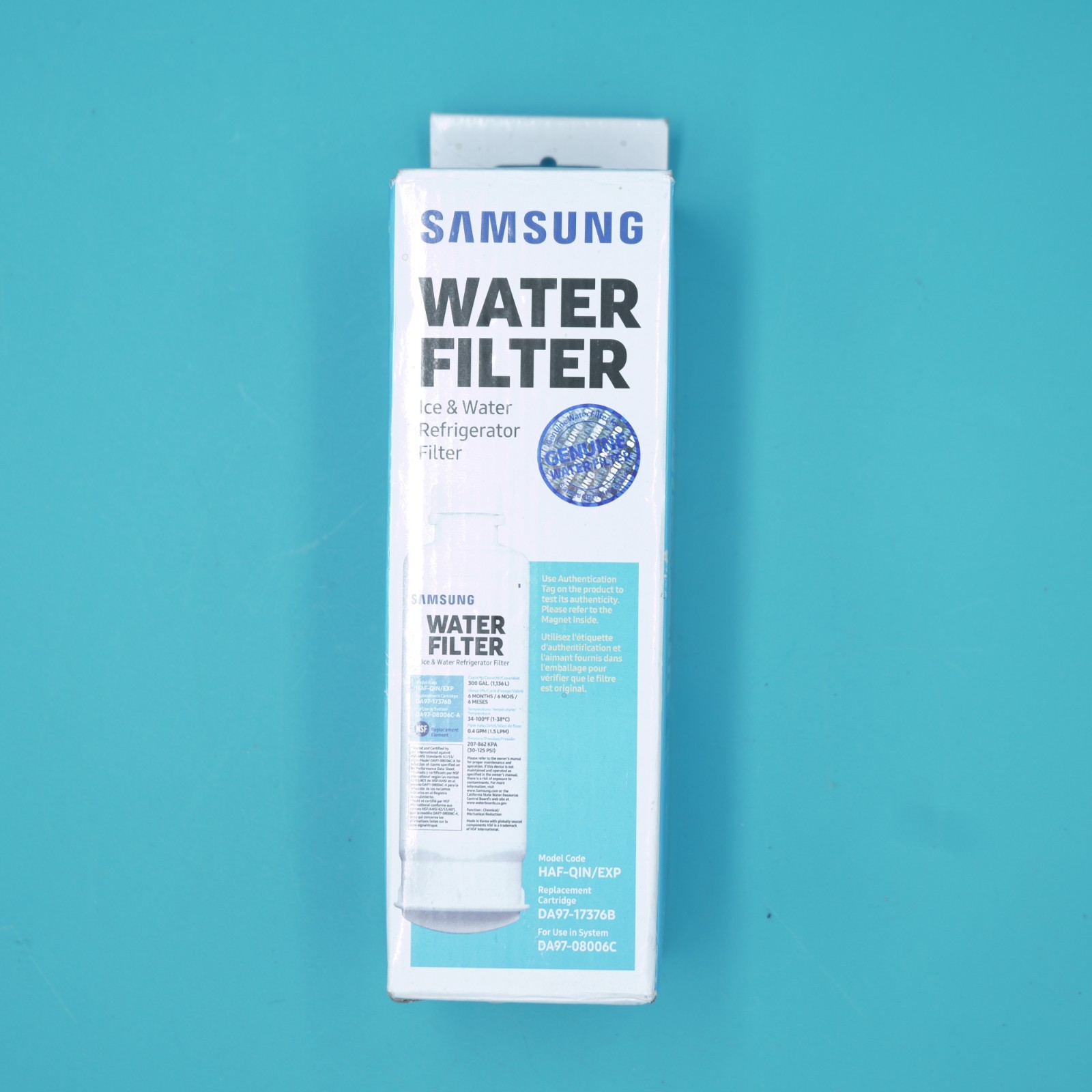 1 PACK Genuine Samsung DA97-17376B HAF-QIN/EXP REFRIGERATOR Water Filter