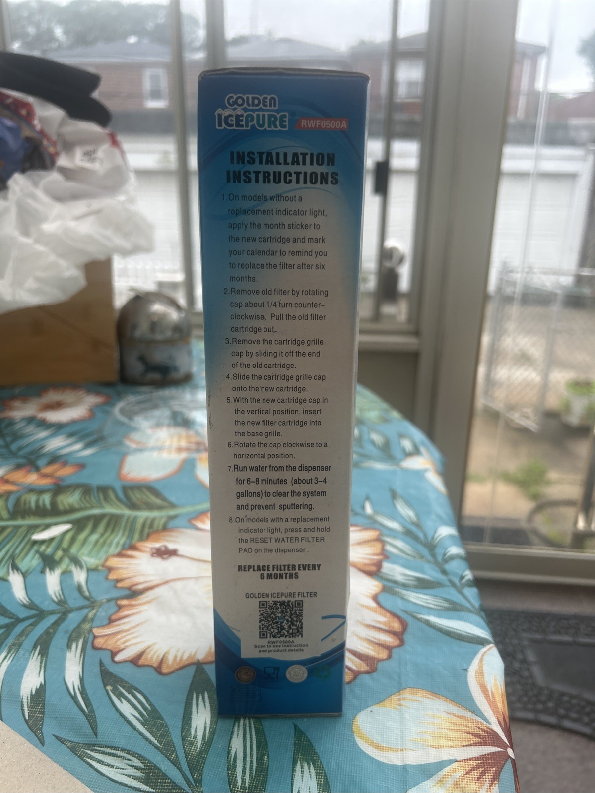 3 Golden Ice Pure Filters, Replacement For Whirlpool-Kenmore, Model RWF0500A