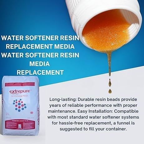 SUPERIOR FILTERS Premium Water Softener Resin 1 Cu Ft Replacement Media – 25L –