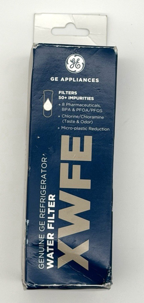 Genuine GE appliances Refrigerator Water Filter XWFE removes 50+ Impurities