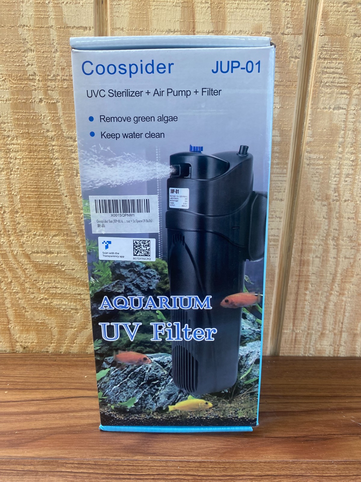 Aquarium UV Filter Remove Green Algae Keeps Water Clean UVC Sterilizer Air Pump